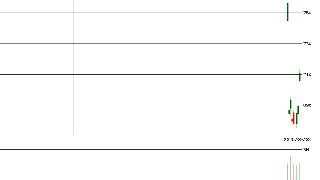 ＶＩＸ先物ＥＴＦ      (証券コード:318A)の200日チャート