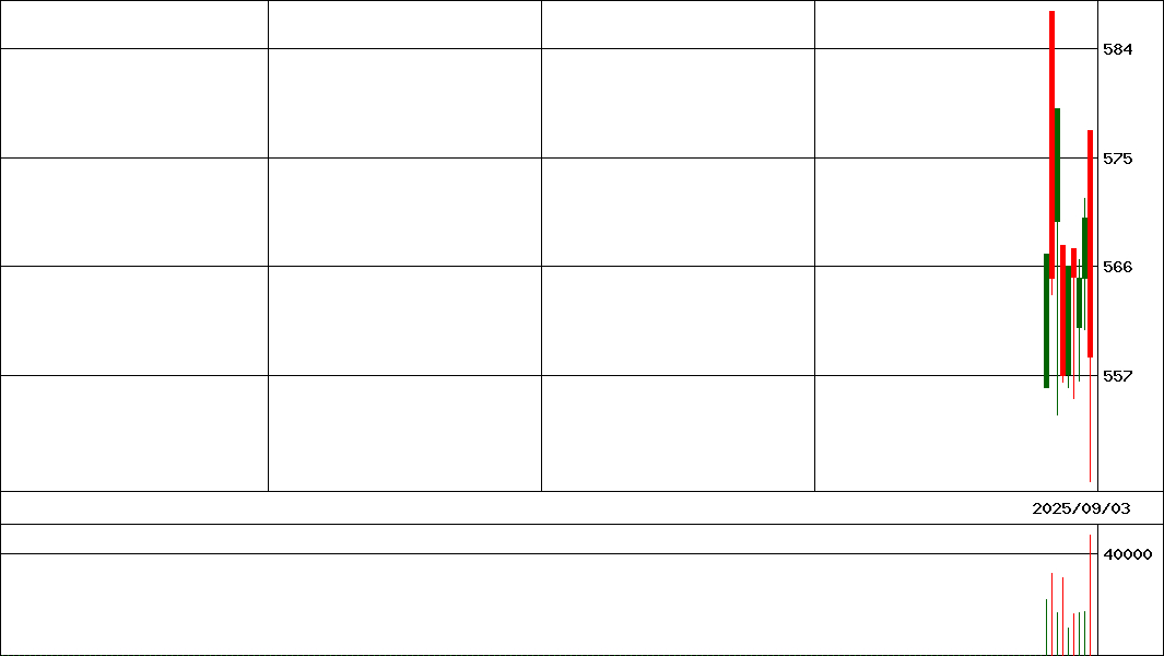 業界改革厳選地銀      (証券コード:395A)の200日チャート