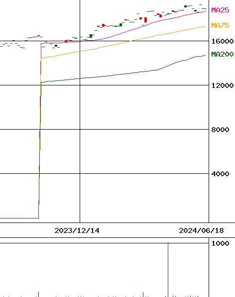 NEXT NOTES ニッチトップ中小型日本株(NR)ETN(証券コード:2050)のチャート